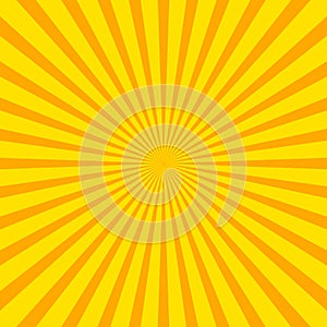 Bright starburst sunburst background with regular radiating li