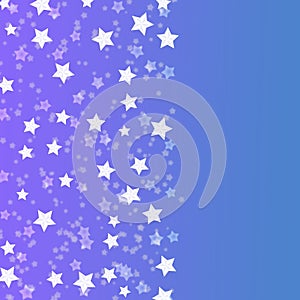 Bright Stars in Purple and Blue Background