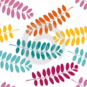 Bright stylish pattern with branches