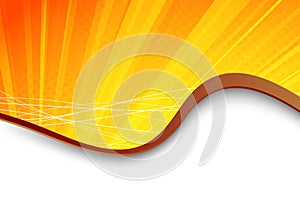 Bright summer background with border