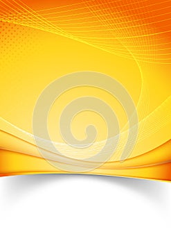 Bright summer solar folder template