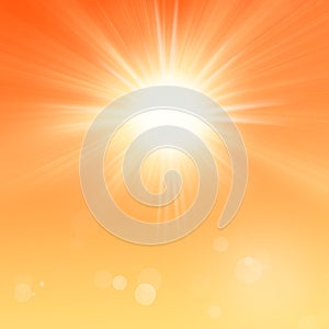 Bright Sun with Lens Flare