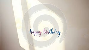 Bright sunlight casts angular shadows on a light-colored wall, creating an abstract pattern