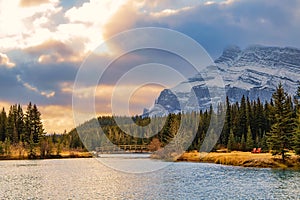 Autumn Sunrise Over Cascade Ponds