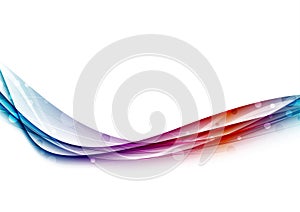 Bright swoosh lines and waves background