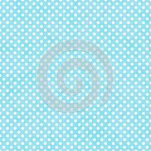 Bright Teal and White Small Polka Dots Pattern Repeat Background