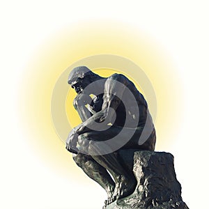 Bright thoughts - The thinker by Rodin