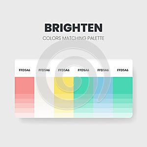 Bright tone colour schemes ideas. Color palettes are trends combinations and palette guides this year, a table color shades in RGB