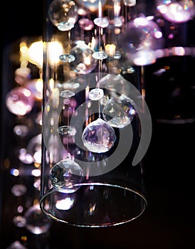 Bright transparent glass light balls