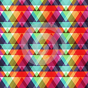 Bright triangle seamless pattern