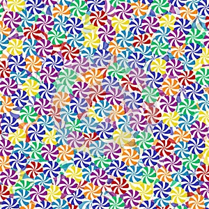 Bright twirling candy texture, vector illustration