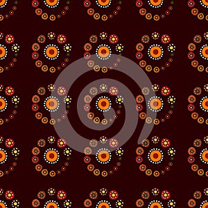 Bright Varicolored seamless pattern background.