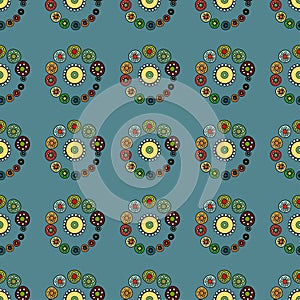 Bright Varicolored seamless pattern background.