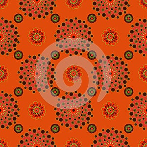 Bright Varicolored seamless pattern background.