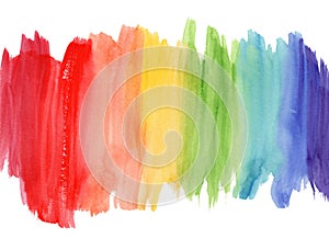 Bright vertical rainbow colors watercolor lines