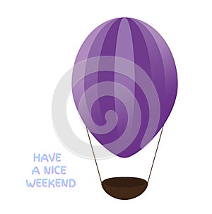 Bright and violet airballon