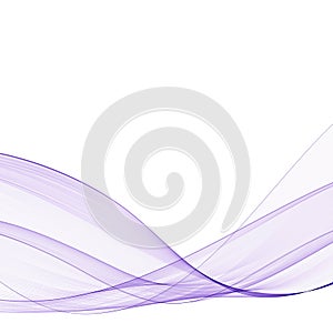 Bright violet wave with shadow. Modern, new element for decoration. eps 10