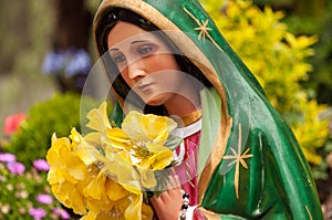 Bright Virgin Mary Statue photo