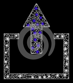 Bright Web Mesh Upload with Glare Spots
