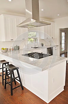 Bright White Kitchen