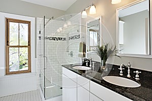 Bright white remodel bathroom photo