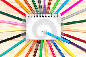 Bright writing-materials photo