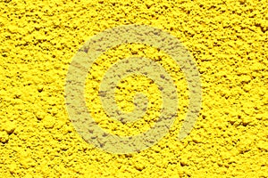 Bright yellow concrete wall