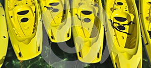 Bright Yellow Kayaks