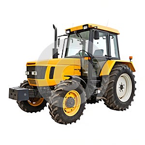 Yellow tractor