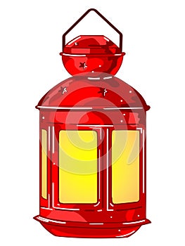 Brighten Your World: Red Lantern Illustration for Crafts and Decor