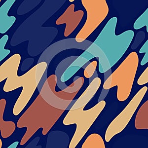 Brightly colored abstract seamless pattern