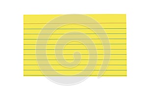 Brightly Colored Blank Index Card