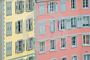 Brightly Colored buildings