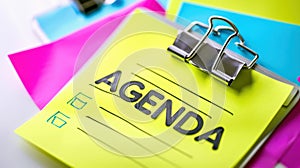 The Agenda Clipboard.AI generated image