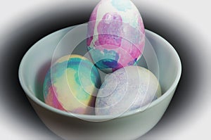 Colored Easter Eggs holiday background