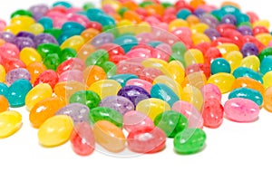 Brightly Colored Jelly Beans photo