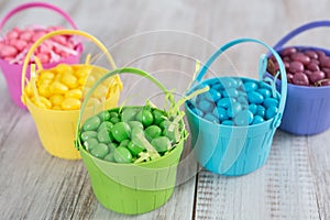 Brightly Colored Jelly Beans for Easter