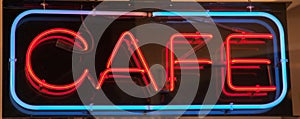 The Neon Cafe sign