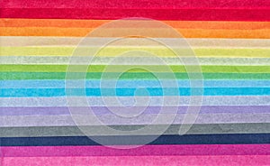 Brightly coloured tissue paper. Background.