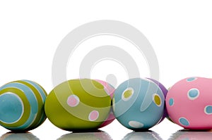 Brightly painted Easter Egg Decorations