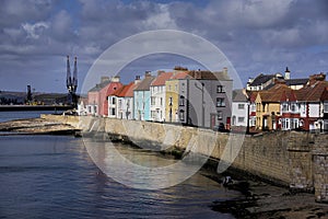 Brightly Painted Houses on Hartlepool Headland