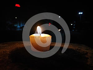Brightness of candle light in india