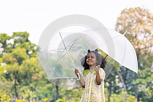 Brightness of the children on a rainy day