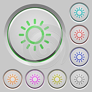 Brightness control push buttons