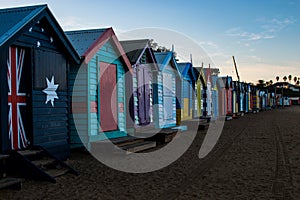 Brighton  bathing boxes