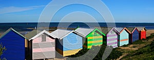 Brighton Beach Bathing Boxes