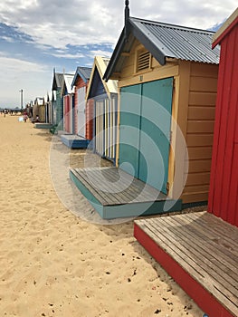 Brighton beach huts