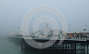 Brighton Pier in the mist.