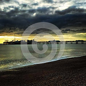 Brighton pier sea water weatcher