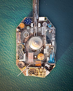 Brighton Pier, United Kingdom - Aerial Photograph